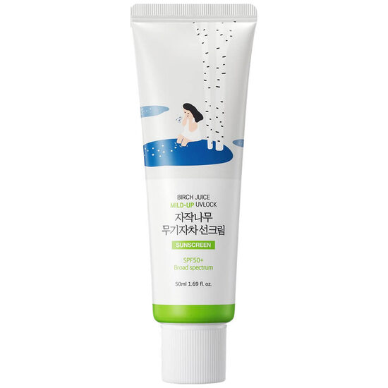 Санскрин с берёзовым соком  Round Lab Birch Juice Moisturizing Mild-Up Sunscreen SPF50+ PA++++